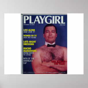 Playgirl täcker affischen poster