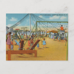 Playground, Hampton Beach, New Hampshire Vykort