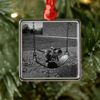 Playground Tyrannosaurus TREX Dinosaur Funny Julgransprydnad Metall