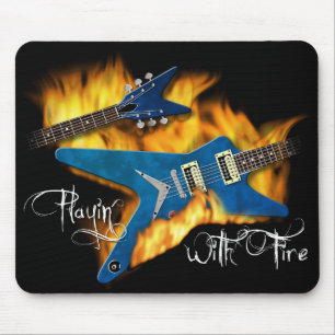 Playin med avfyrar gitarren Mousepad Musmatta