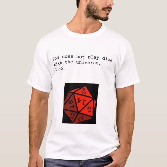 Playin tärning tee shirt (Framsida)