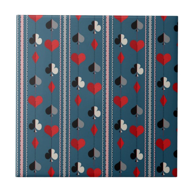 Playing card symbols. For poker lovers. Kakelplatta (Framsidan)