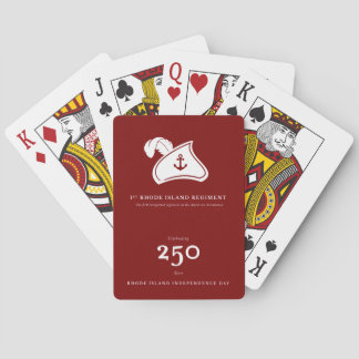Playing Cards — 1st Rhode Island Regiment Casinokort
