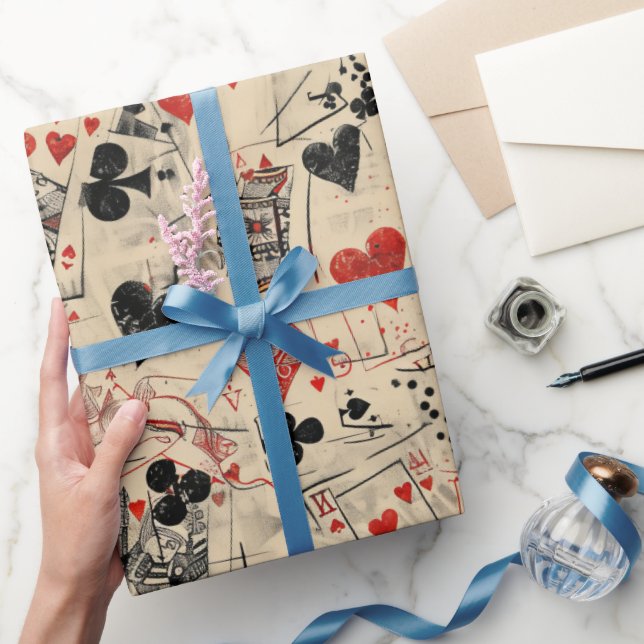 Playing Cards Collage Pattern  Presentpapper (Gifting)