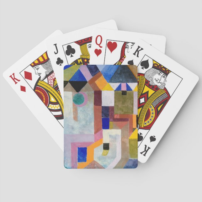PLAYING CARDS - Colorful Architecture-Paul Klee Ar Casinokort (Baksidan)