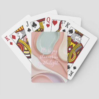 Playing cards in stylish abstract graphic casinokort