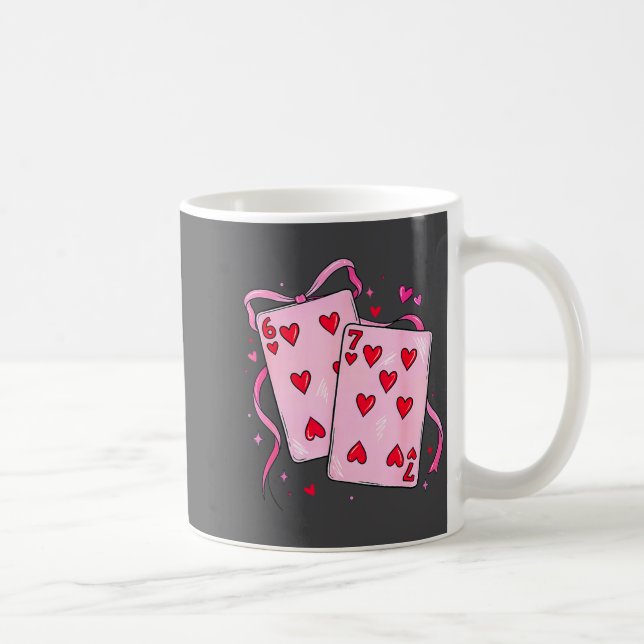 Playing Cards Valentine 6 7 Boys Girls Valentine S Kaffemugg (Höger)