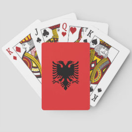Playing Cards with Flag of Albania Casinokort