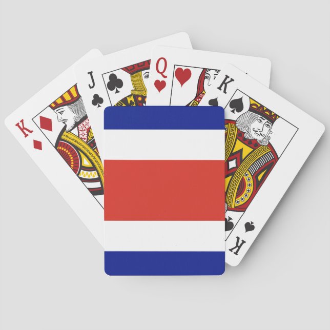 Playing Cards with flag of Costa Rica Casinokort (Baksidan)