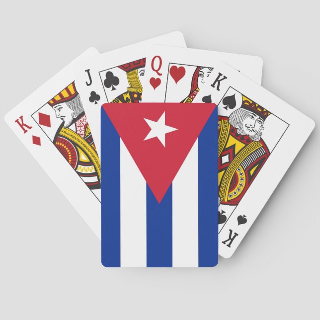 Playing Cards with flag of Cuba Casinokort (Baksidan)