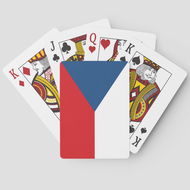 Playing Cards with flag of Czechia Casinokort (Baksidan)