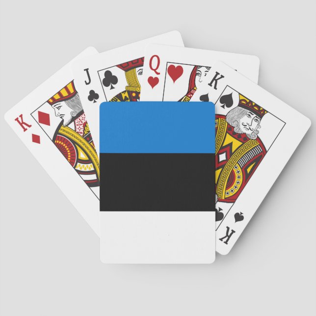 Playing Cards with flag of Estonia Casinokort (Baksidan)