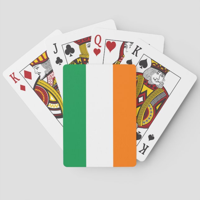 Playing Cards with flag of Ireland Casinokort (Baksidan)