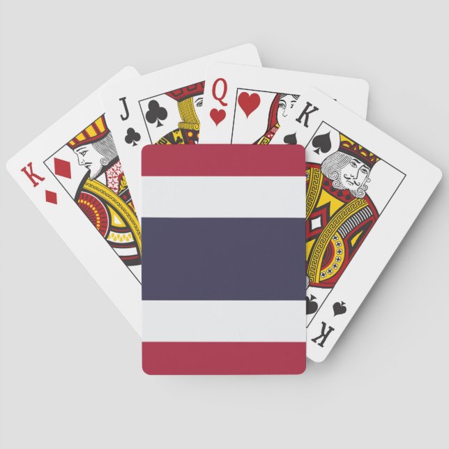 Playing Cards with flag of Thailand Casinokort (Baksidan)