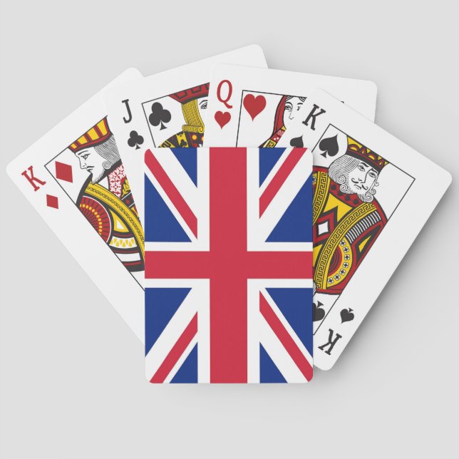 Playing Cards with flag of United Kingdom Casinokort (Baksidan)