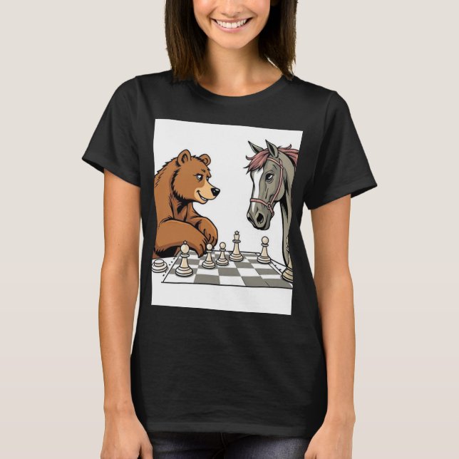 playing chess t shirt (Framsida)
