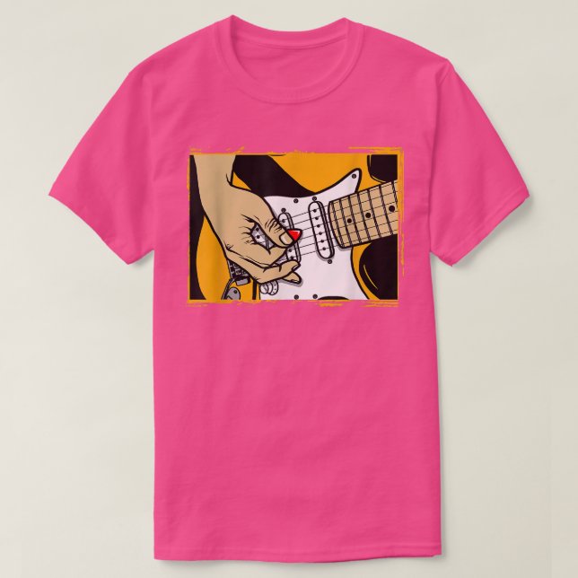 Playing Chords On Guitar Musical Design  T Shirt (Design framsida)