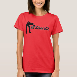 PLAYING SNOOKER modernt teckensnitt + dina idéer T-shirt