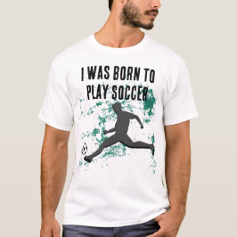 Playing soccer graphic black t shirt