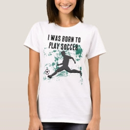 Playing soccer graphic black t shirt