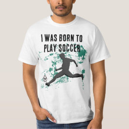 Playing soccer graphic black t shirt