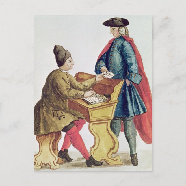 Playing the Venetian Lottery Vykort (Framsida)