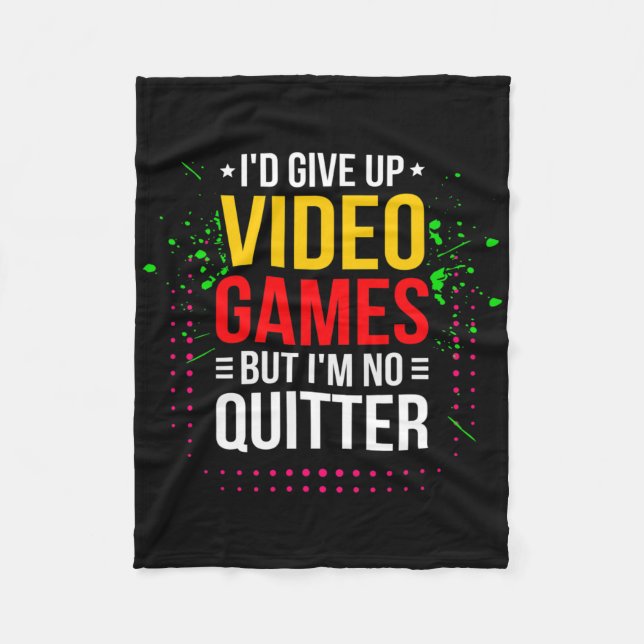 Playing Video Games - Video Gamer Meme - Funny Vid Fleecefilt (Framsidan)