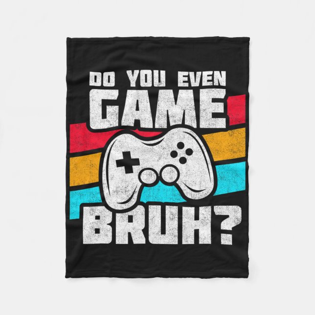 Playing Video Games - Video Gamer Meme - Funny Vid Fleecefilt (Framsidan)