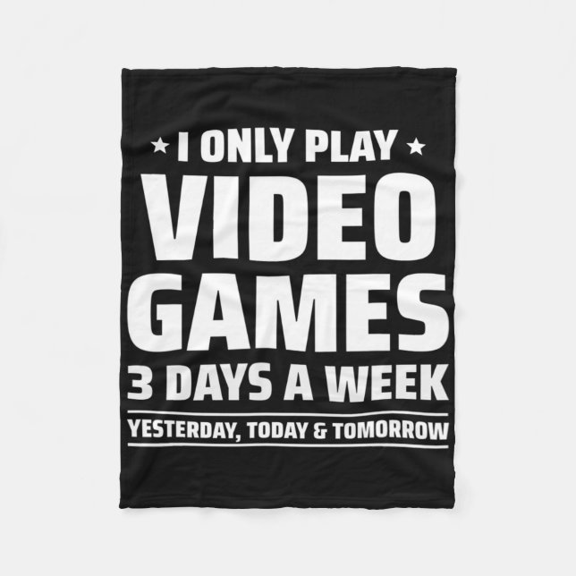 Playing Video Games - Video Gamer Meme - Funny Vid Fleecefilt (Framsidan)