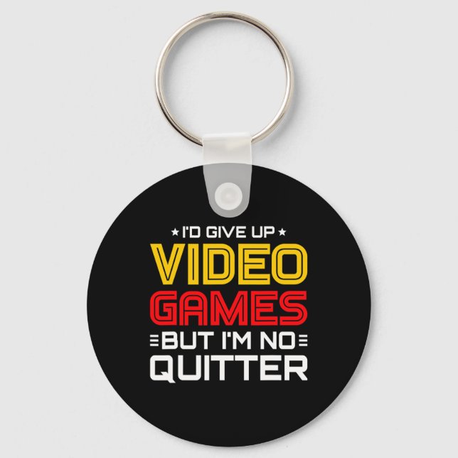 Playing Video Games - Video Gamer Meme - Funny Vid Nyckelring (Framsida)