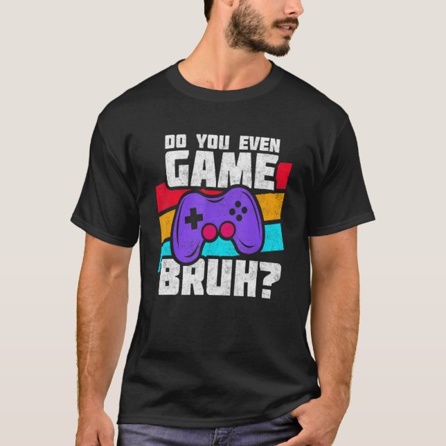 Playing Video Games - Video Gamer Meme - Funny Vid T Shirt (Framsida)