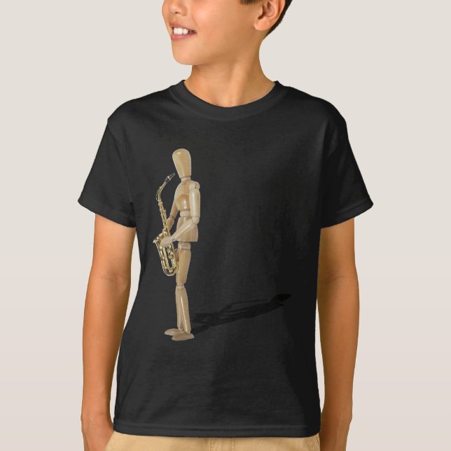 PlayingTheSaxophone020511 T-shirt (Framsida)