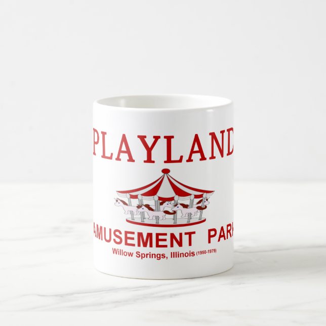 Playland Amusement Park, Willow Vår, Illinois Kaffemugg (Center)