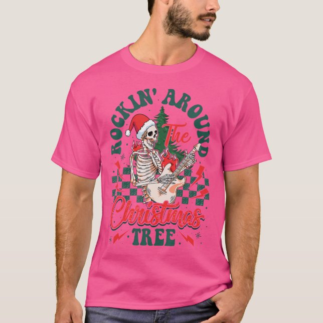 Plays Guitar T Shirt (Framsida)