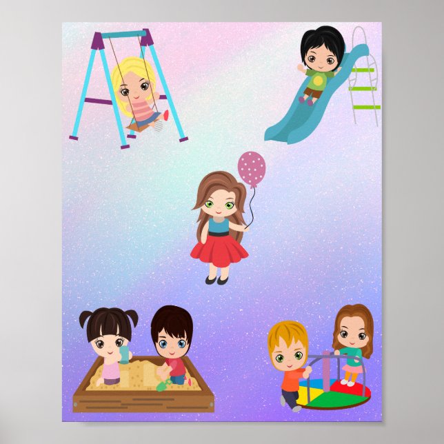 PLAYTIME KIDS POSTER (Framsidan)