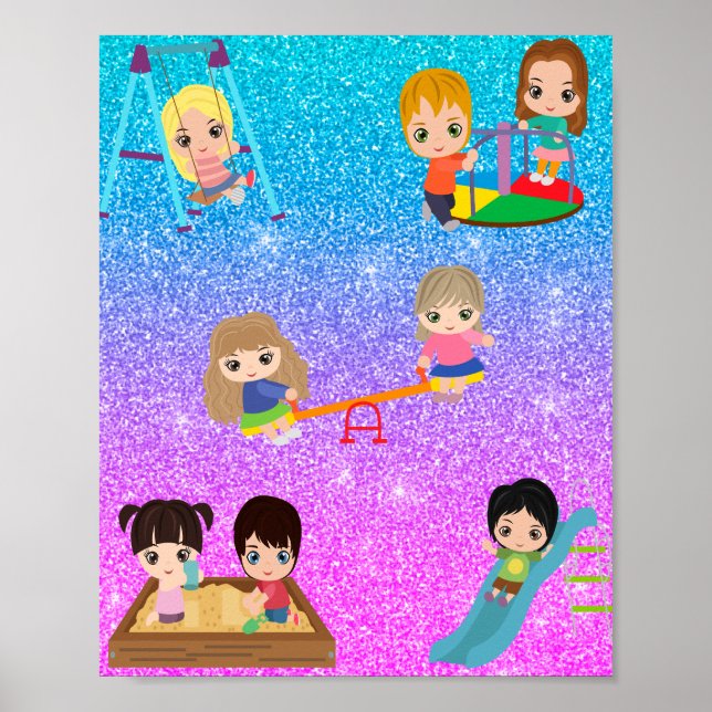 PLAYTIME KIDS POSTER (Framsidan)