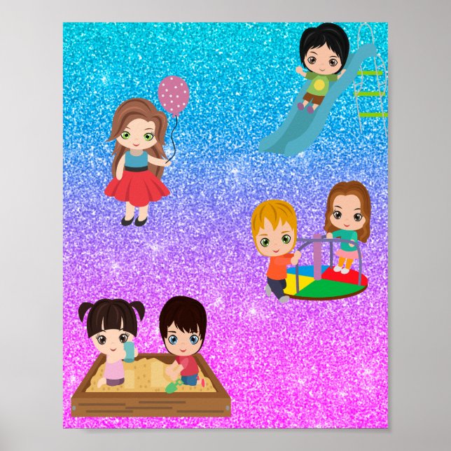 PLAYTIME KIDS POSTER (Framsidan)