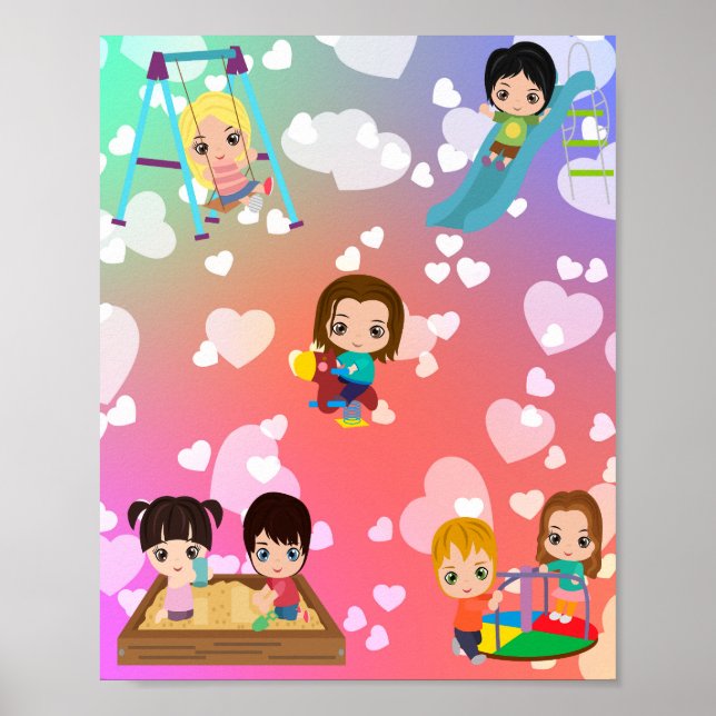 "PLAYTIME" KIDS POSTER (Framsidan)
