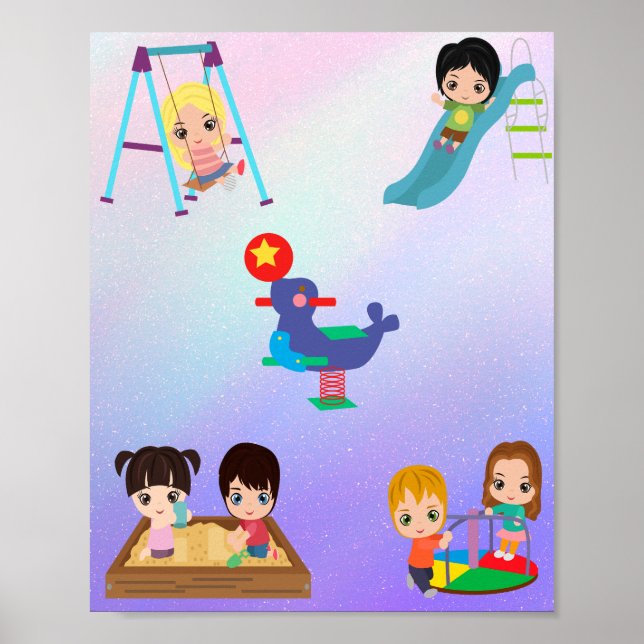 PLAYTIME KIDS POSTER (Framsidan)