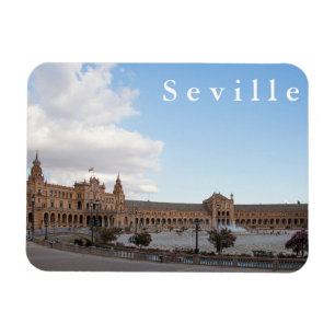 Plaza av Spanien i Seville. Magnet