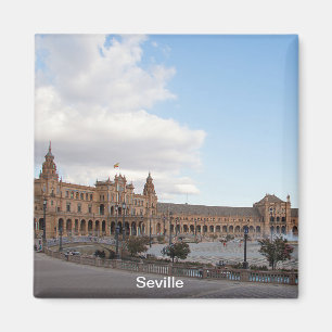 Plaza av Spanien i Seville Magnet