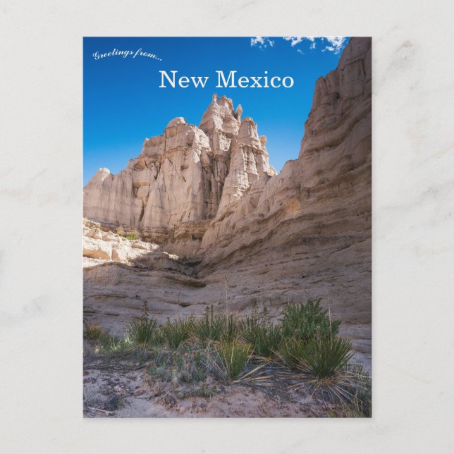 Plaza Blanca New Mexico Vykort (Framsida)