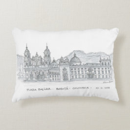 Plaza Bolívar, Bogotá, Colombia Prydnadskudde