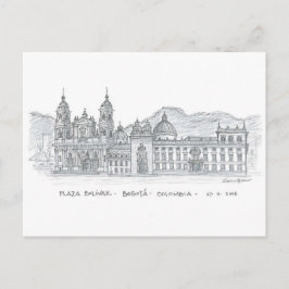 Plaza Bolívar, Bogotá, Colombia Vykort