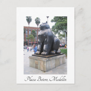 Plaza Botero, Medellin, Colombia Vykort