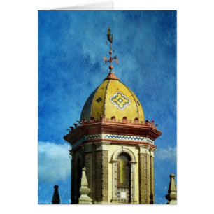 Plaza Byggnad Tillfällen Blank Inside Hälsningskort