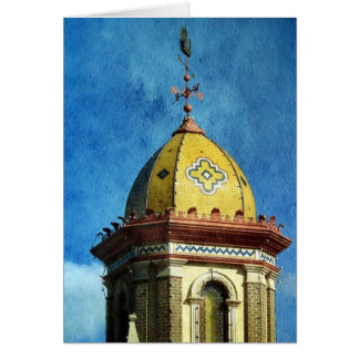 Plaza Byggnad Tillfällen Blank Inside Hälsningskort