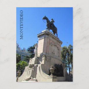 plaza cagancha montevideo vykort