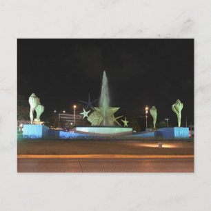 Plaza Caracol Fontän, Cancun-vykort Vykort