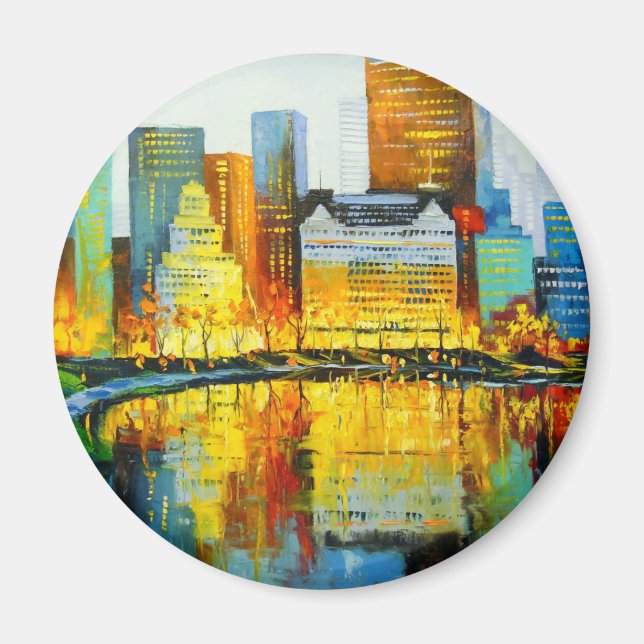 Plaza Central Park Hotel i New York Magnet (Framsidan)